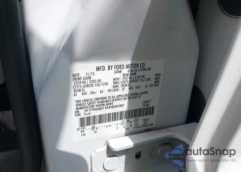 2014 Ford F-250 Lariat from USA, damaged, VIN 1FT7W2BT1EEB05382